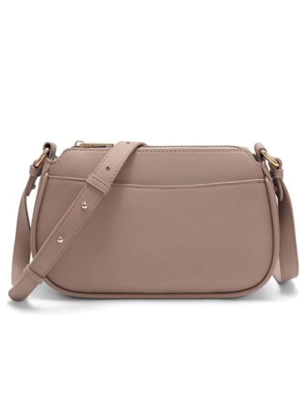 Small Crossbody Bag Leather Purse Multiple Pockets Adjustable Strap